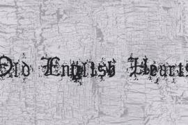 Old English Hearts Font