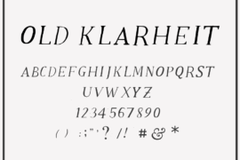 Old Klarheit Font