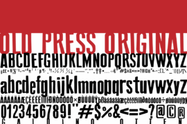 Old Press Original Font