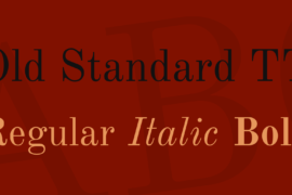 Old Standard TT Font Family