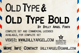 OLD TYPE PERSONAL USE Font