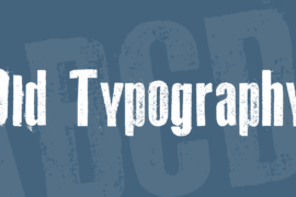 Old Typography Font