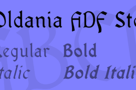 Oldania ADF Std Font Family