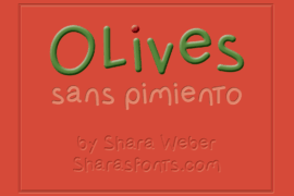 OlivessansPimiento Font Family