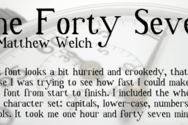 One Forty Seven Font