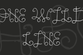 One Wild Line Font
