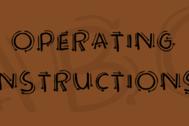 Operating instructions Font