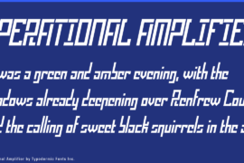 Operational Amplifier Font