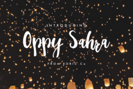 Oppy Sahra Demo Font Family