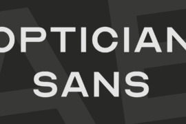 Optician Sans Font