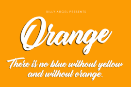 Orange Personal Use Font