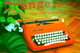Orange Typewriter Font