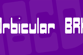 Orbicular BRK Font