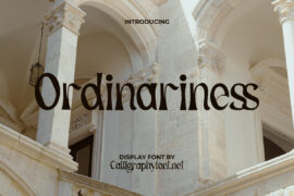 Ordinariness Demo Font