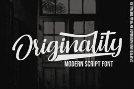 Originality Script Personal Use Font