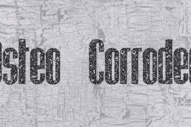Osteo Corroded Font