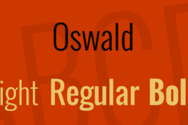 Oswald Font Family