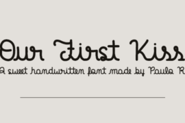 Our First Kiss Font
