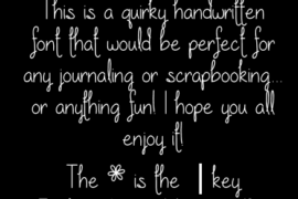 Our lil secret forever Font