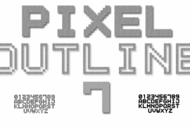 Outline Pixel7 Font