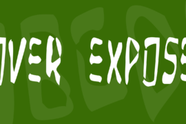 Over Expose Font