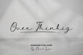 Over Thinking Demo Font