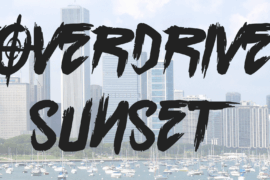 Overdrive Sunset Font