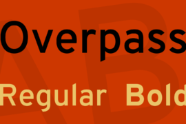 Overpass Font Family
