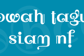 Owah Tagu Siam NF Font