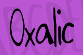 Oxalic Font