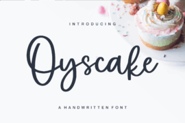 Oyscake Demo Font