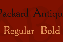 Packard Antique Font Family