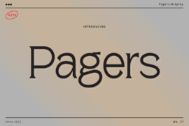 Pagers Display Font