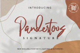 Pandertoos Signature Font