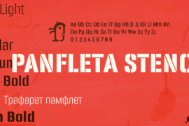 Panfleta Stencil Font Family