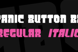 Panic Button BB Font Family
