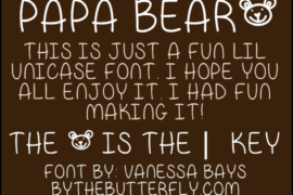 Papa Bear Font