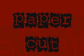 Paper Cut Font