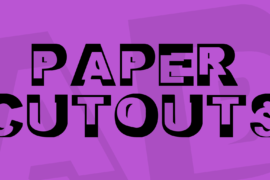 Paper Cutouts Font