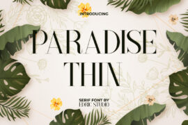 Paradise Thin Demo Font Family