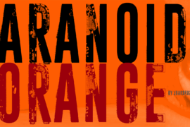 Paranoid Orange Font