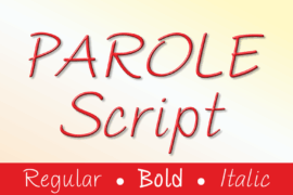 PAROLE Script Font Family