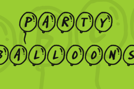 Party Balloons Font