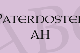 Paternoster AH Font