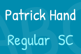 Patrick Hand Font Family