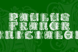 Paulus Franck Initialen Font
