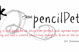 pencil Pete FONT Font Family
