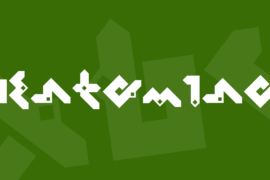 Pentomino Font