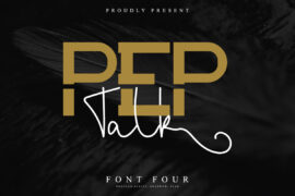 Pep Talk Demo Font Family