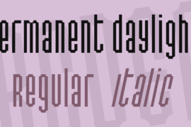 Permanent daylight Font Family
